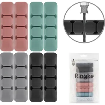 Datový kabel Ringke - Organizér na kabely (8 balení) - 3 x 8 slotů - vícebarevný