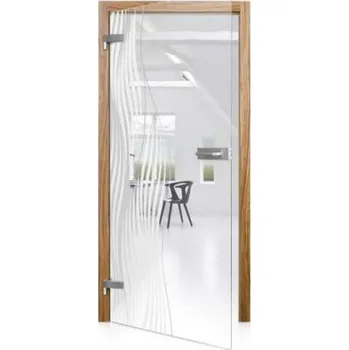 Interiérové dveře GLASSDOOR Celoskleněné otočné dveře čiré Fuzione