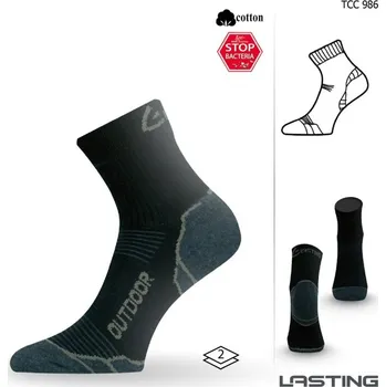 Pánské oblečení Lasting TCC 986 černé trekingové ponožky Velikost: (34-37) S ponožky