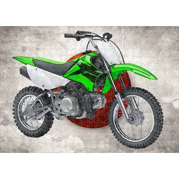 Puzzle puzzle s motorkou Kawasaki KLX 120 dílků