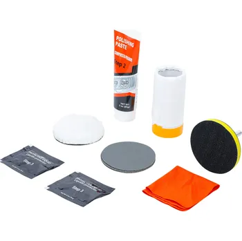 Nářadí pro automobil Sada na renovaci světlometů vozidel, 14dílná - BGS 3997