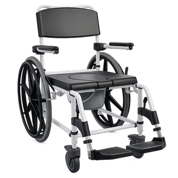 Zdraví Sprchový toalettový invalidní vozík s velkými koly Kakadu - Šířka - 50 cm