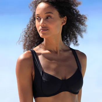 Dámské plavky Plavková balkónová podprsenka s kosticemi Solaro černá 75B