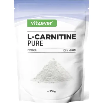 Spalovač tuku Vit4ever L-Carnitine Pure, Karnitin 300 g čistého prášku