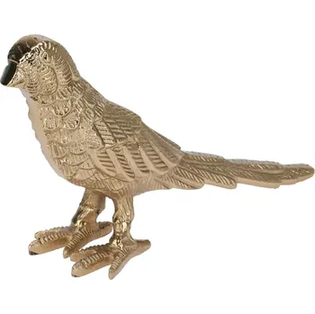 Zahradní úložný box Zahradní kovová figurka Bia, 15 cm, zlatá