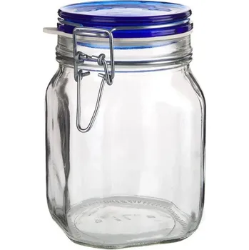 Dóza na potraviny Dóza hermetická 1000ml skl. s patentním uzávěrem FIDO Blue