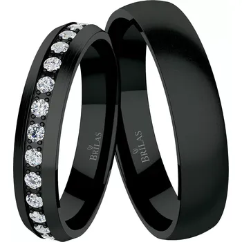 Prsten Konstela Black Titan - snubní prsteny z titanu