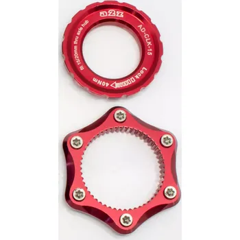 Brzda na kolo a2z A2Z adaptér Center Lock - IS (6 děr), pro osu 15 mm barva červená