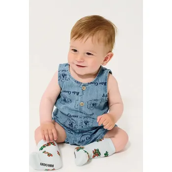 Dupačky Dětské bavlněné dupačky Bobo Choses Pickles The Dog 126AB078 modrá 55X, vel. 68