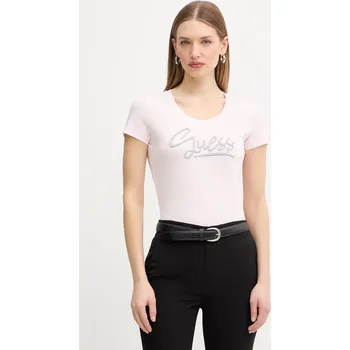 Pánské tričko Tričko Guess W6RI24.J1314 růžová 30X, vel. L