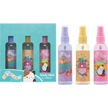 Tělový sprej Squishmallows 3x tělový sprej pro děti