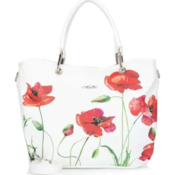 Módní doplněk Dámská kabelka RIEKER C2434-MAK4 bílá W5 -UNI-