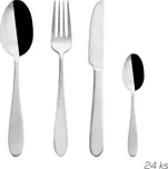 Sada nerezových příborů MIRROR, 24 ks