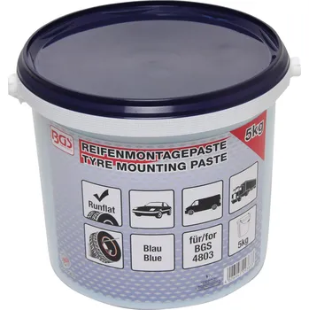 Nářadí pro automobil Montážní pasta na pneumatiky speciální modrá,Run-Flat,obsah 5 Kg – BGS 9383