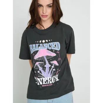 Dámské tričko Sinsay - Tričko oversized - šedá - 565EU-90X - 565EU-90X-S