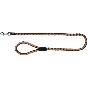 Vodítko pro psa Trixie Vodítko Cavo 1,8cm/1m - Kávová/Karamel