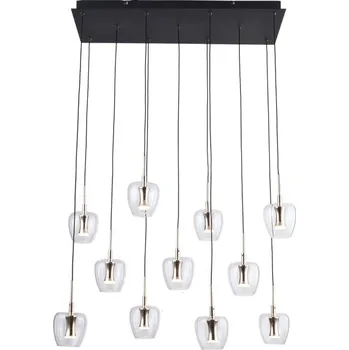 LED závěsné svítidlo 3900 lm 3000K černě zlaté Zuma Line NELSON MD2291-11B-3BGT