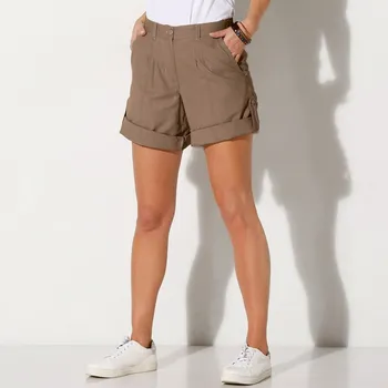 Dámské kraťasy Nastavitelné šortky hnědošedá 38