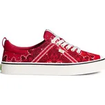 Dámské volnočasové boty Cariuma OCA Low Red Bandana Canvas Sneaker