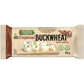 Chips Extrudo Crispins pohankový křehký plátek s quinou 50 g BIO