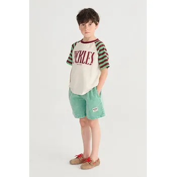 Chlapecké kraťasy Dětské bavlněné šortky Bobo Choses Bobo Choses Since 09 126AC066 tyrkysová 67X, vel. 123/134