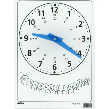 Hodiny školní hodiny české A4 5210 476008