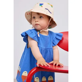 Klobouk Dětský bavlněný klobouk Bobo Choses Garden Party 125AH005 béžová 01X, vel. 45