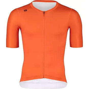 cyklistický dres dres FORCE MILD kr. rukáv, oranžový XXL