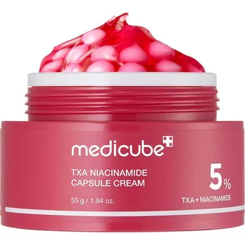 Pleťový krém Medicube – TXA Niacinamide Capsule Cream – Rozjasňující pleťový krém proti pigmentaci s kyselinou tranexamovou a niacinamidem – 55 ml