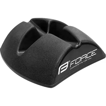 Cyklosvítilna podložka FORCE pod přední kolo, křížová, černá