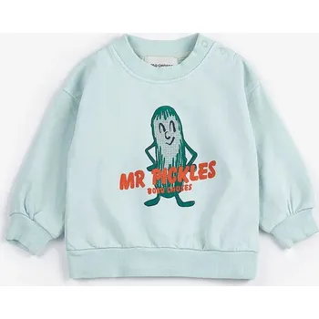 Dětská bavlněná mikina Bobo Choses Mr Pickles 126AB032 modrá 05X, vel. 74