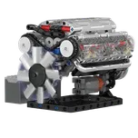 Mould King 10088 - Motor V8 - Malý - 535 Dílků