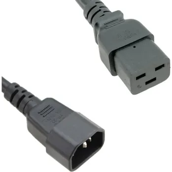 Napájecí kabel Napájecí kabel C14 až C19 černý, 2,5 m, 15A/250V, 14/3 SJT