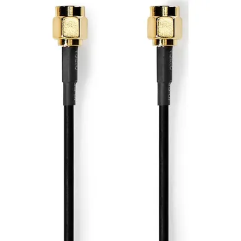 Počítačové příslušenství Nedis koaxiální WLAN anténní kabel SMA zástrčka – SMA zástrčka 2 m (CSGL02000BK20)