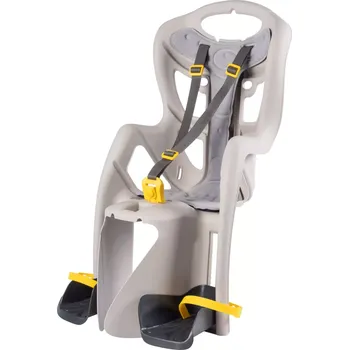 cyklosedačka sedačka BELLELLI PEPE zadní na nosič svěle šedá