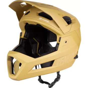 Cyklistická přilba přilba FORCE VENOM downhill, hnědá L-XL