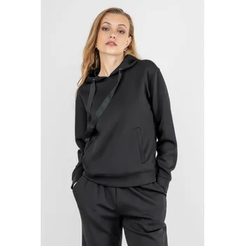Dámská móda Only dámská mikina s kapucí Alina černá Velikost: M