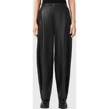 Dámské kalhoty Kožené kalhoty AllSaints ETTA W015TE černá 99X, vel. 38