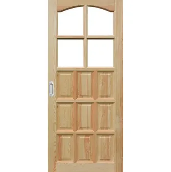 Vchodové dveře ArchoD Posuvné dveře do pouzdra dřevěné dýhované z borovice Lopes