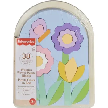 Puzzle Dřevěné puzzle s květinami