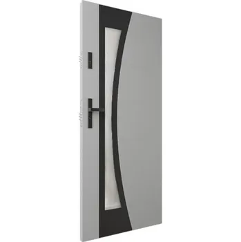 Stavební pouzdro ALU-DOOR Ocelové vchodové dveře AluDoor 85mm S43 BLACK