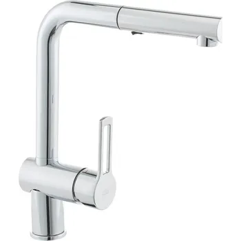 Vodovodní baterie Paffoni Dřezová baterie Ringo s vytahovací sprškou, 2 proudy chrom RIN285