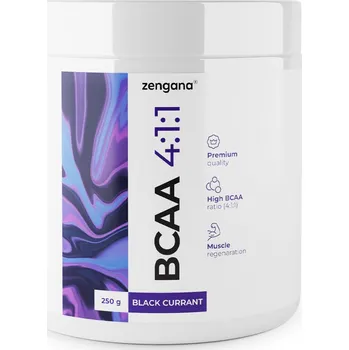 Aminokyselina Zengana BCAA 4:1:1, Černý rybíz, 250g