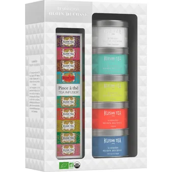 Nápoj Sada čajů ALAIN DUCASSE, 5 x 20 g plechovka, s infuzérem, Kusmi Tea - doprava zdarma od 2999 Kč