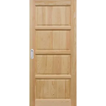 Vchodové dveře ArchoD Posuvné dveře do pouzdra dřevěné dýhované z borovice Triada