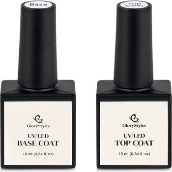 Dekorativní kosmetika GloryStyles Sada base coat + top coat 10 ml
