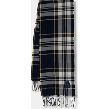 Šála Vlněná šála Tommy Hilfiger AM0AM13599 námořnická modř 59X, vel. ONE SIZE