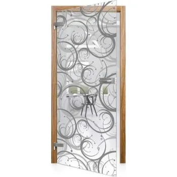 Interiérové dveře GLASSDOOR Celoskleněné otočné dveře čiré Fantasia