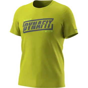 Pánská móda Triko Dynafit Graphic Cotton S/S TEE golden lime/tabloid 2026 Barva: limetková, Velikost: S