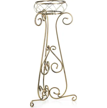 Stojan na květiny STOJAN NA KVĚTINÁČ FIORINA 96X47,5 CM ZLATÁ